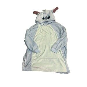Disney Lilo and Stitch Fleece Long Hoodie Girls One‎ Size Comfort Lounge Wear